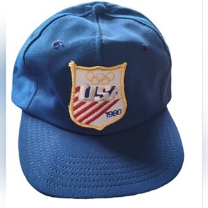 Vintage USA Olympics 1980 Snapback Cap Hat